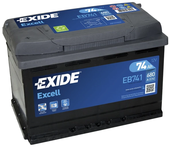 EXIDE 12V 74 AH AKÜ