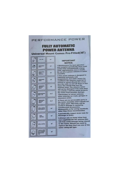 Inwells Inwells 12v Otomatik Anten (12 APARATLI) Unıversal - 2