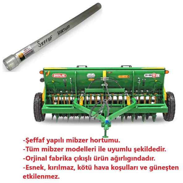 Hububat Mibzeri Gübre ve Tohum Açılı Şeffaf Hortum-6 Adet - 2