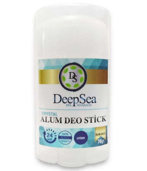 Deep Sea Crystal Alum Deo Stick 70gr | Terleme Önleyici Kokusuz Roll-On