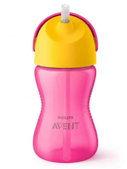 Philips Avent SCF798/02 Damlatmaz Pipetli Bardak 300 ml Pembe - 2
