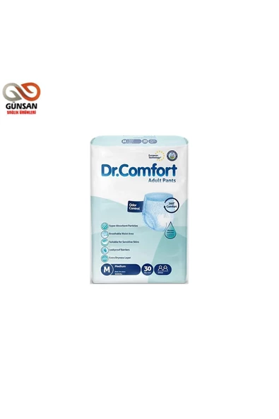 DR.COMFORT Dr. Comfort Emici Külot Hasta Bezi Orta (M) 30 Adet