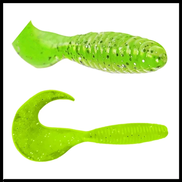 Uyguna-Yakala Yumy 3.5 cm Fluo Yeşil Silikon Kurt ürün görseli