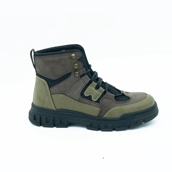 +7 cm Boy Uzatan Gizli Topuklu Army Tarz Bilek Boy Erkek Bot - 10