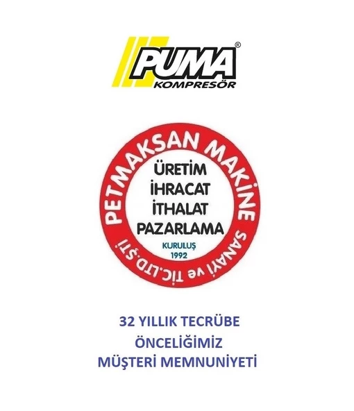 PUMA 50 LT YÜKSEK VERİMLİ KOMPRESÖR (YAĞSIZ) 2 HP - 5