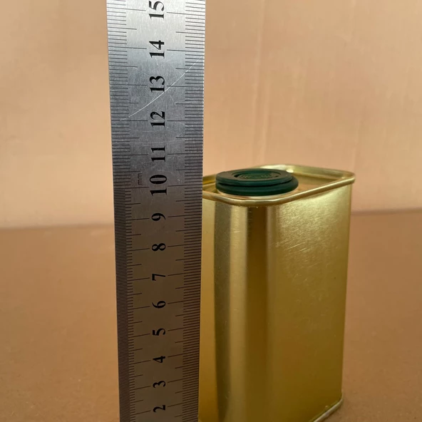 0,175 Lt Baskısız Yağ Tenekesi ,  175 cc Kapaklı Yağ Tenekesi x  3 Adet - Resim 5