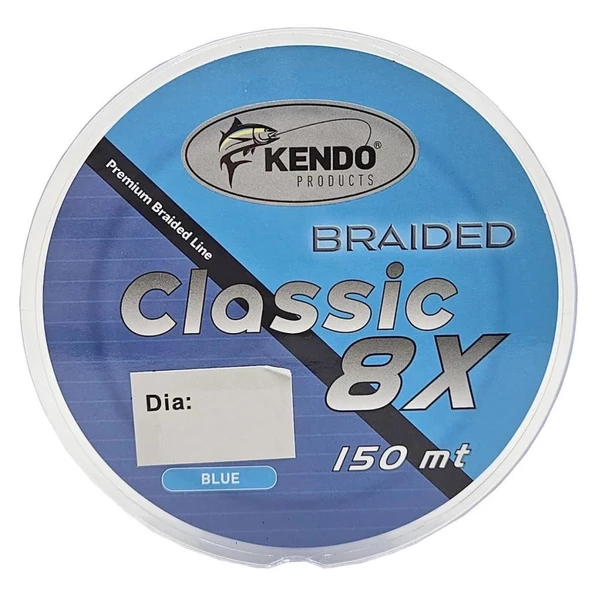 Kendo Classic 150m 8x 8 Kat Örgü İp Olta Misinası Blue - 2