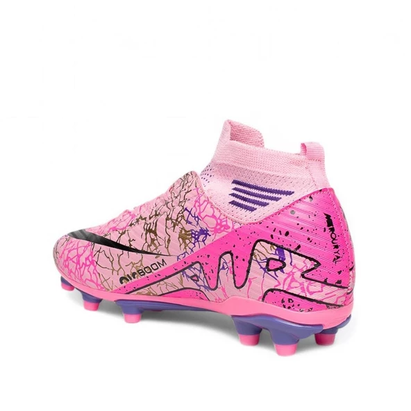 Albishoes AirBoom Super Mercury Çoraplı Bilekli Çocuk Erkek Halısaha Krampon Futbol Ayakkabı(31-45) - 3