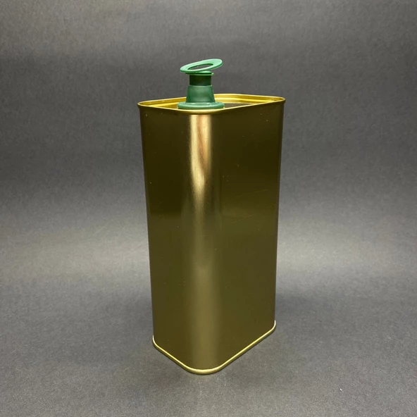0,5 Lt Baskısız Boş Kapaklı Yağ Tenekesi , 500 Cc Boş Zeytinyağı Tenekesi x 3 Adet - 2