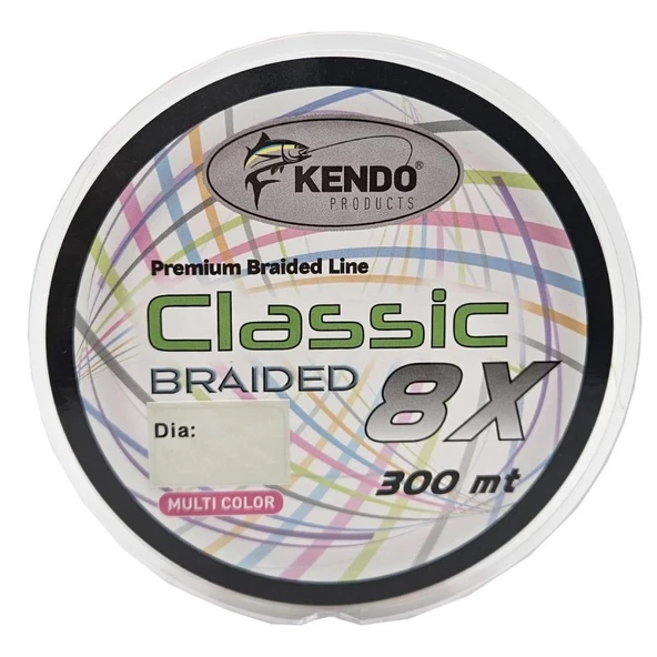 Kendo Classic 300m 8x 8 Kat Örgü İp Olta Misinası Multicolor - 2