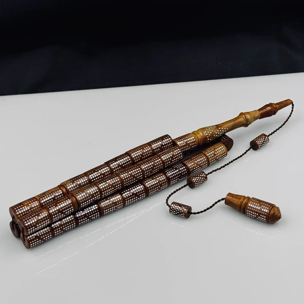 Özel El Yapımı Koleksiyonluk Gümüş İşlemeli Kuka Tesbih Hcz-Model KUKAGG - Resim 2