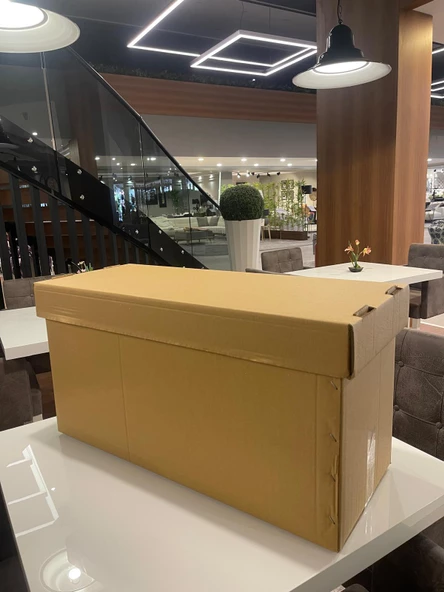 Kolix 10 Adet Arşiv Kutusu Arşiv Kolisi Dosya Kutusu Klasör Kutusu Zımbalı Dosya Kutusu Karton Koli 78x39x31cm - 9