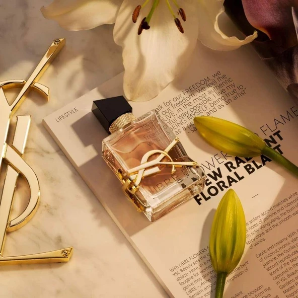 Yves Saint Laurent Libre Flowers&Flames EDP 90 ml Kadın Parfümü - Resim 6