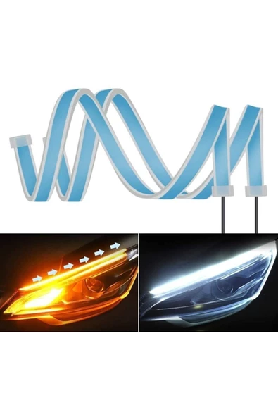 kepmorpho Fiat Egea Far Üstü Gündüz Ledi, Far Içi Kayar Led 60 Cm Selamlamalı - 7