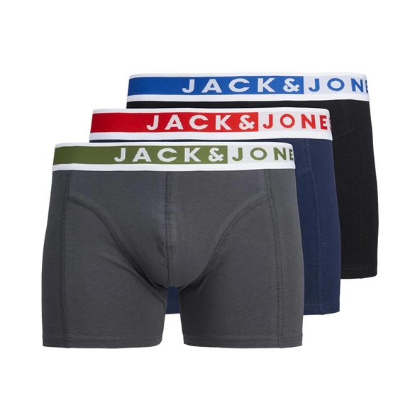 Jack & Jones 12263890 Jackarim Solid Trunks 3 Pack Kırmızı