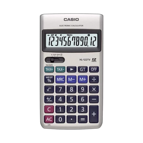 Casio HL-122TV 12 Hane Cep Tipi Hesap Makinesi