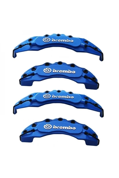 Tiger Marketing Lada 2111 Uyumlu Brembo Fren Disk Kaliper Kapağı Mavi 4'lü Yağ Hortumlu