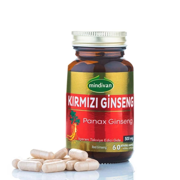 Mindivan Kırmızı Ginseng Ekstraktı 500 Mg 60 Kapsül - 3
