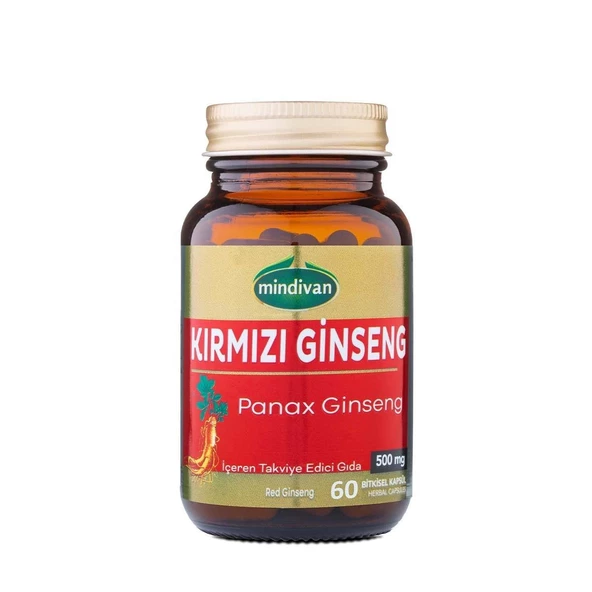 Mindivan Kırmızı Ginseng Ekstraktı 500 Mg 60 Kapsül - 2