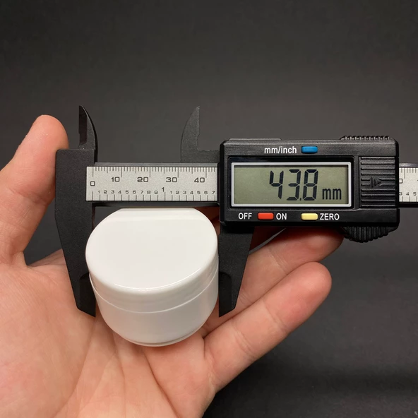 10 Ml Beyaz Plastik Kavanoz , 10 Cc Kapaklı Krem Kavanozu x  6 Adet - 3