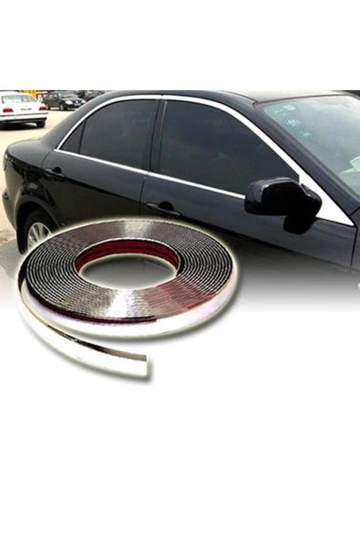 KARA AUTO Peugeot 208 5 Metr Düz 18mm Krom Nikelaj Şerit ürün görseli 1