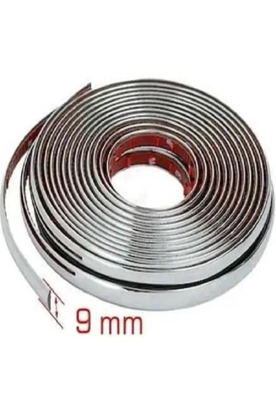 Tiger Marketing 3d Krom Dekoratif Paslanmaz Kirtutmaz Nikelaj Şerit Çıta 9 Mm X 10 Metre - Resim 5