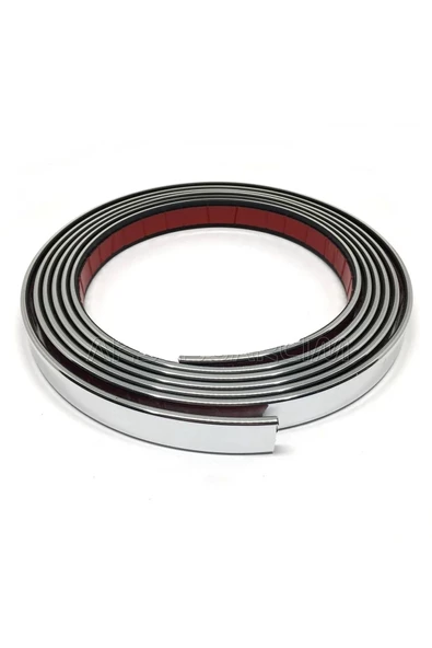 Tiger Marketing Yapışkanlı Nikelaj Şerit Bant Çıta 5mm 10 Metre Paslanmaz Kirtutmaz Krom Çıta - Resim 3