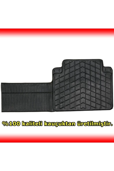 Tiger Marketing Ford Pick Up Uyumlu Mars Kauçuk Siyah Paspas Seti - Resim 5