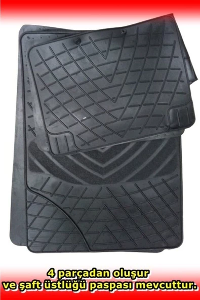 Tiger Marketing Lada Niva Uyumlu Mars Kauçuk Siyah Paspas Seti - Resim 3