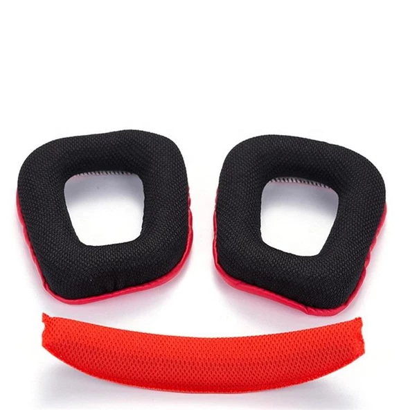 Logitech G35 G930 G430 F450 Kafa Bandı ve Kulaklık Pedi SET Kulaklık Pedi Süngeri Headband - 3