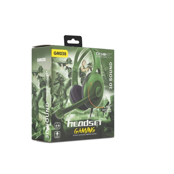 Kablolu Oyuncu Kulaklık Kafa Bantlı Kulak Üstü Mikrofonlu Gaming Kulaklık Cep Telefonu&Tablet Uyumlu - 9