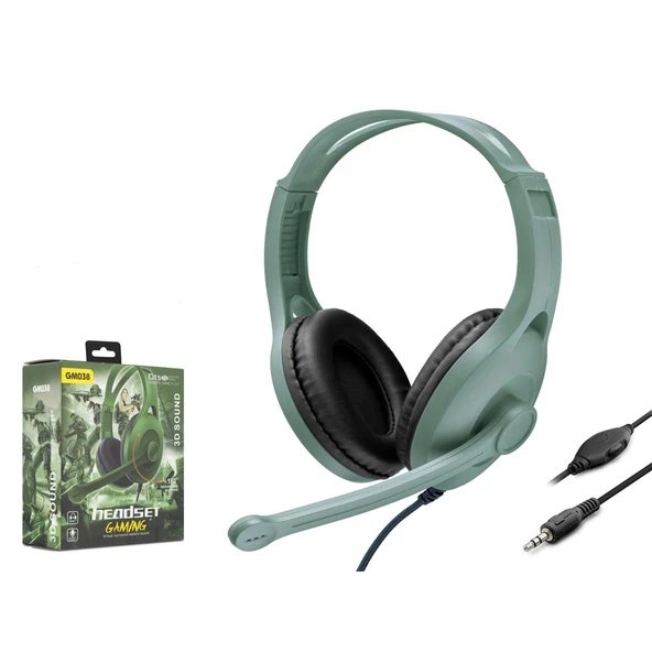 Kablolu Oyuncu Kulaklık Kafa Bantlı Kulak Üstü Mikrofonlu Gaming Kulaklık Cep Telefonu&Tablet Uyumlu - 8