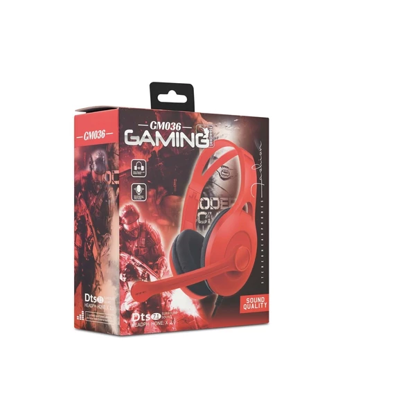 Kablolu Oyuncu Kulaklık Kafa Bantlı Kulak Üstü Mikrofonlu Gaming Kulaklık Cep Telefonu&Tablet Uyumlu - 11