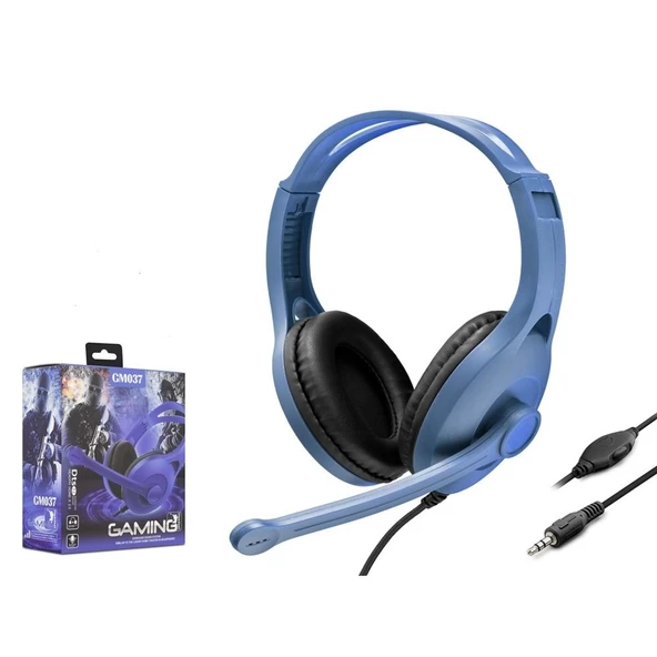 Kablolu Oyuncu Kulaklık Kafa Bantlı Kulak Üstü Mikrofonlu Gaming Kulaklık Cep Telefonu&Tablet Uyumlu - 12