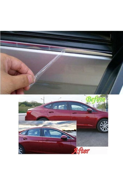 SAHLAN Araç Içi Dışı 3d Krom Dekoratif Nikelaj Şerit Çıta 9mm X 1 metre - Resim 3