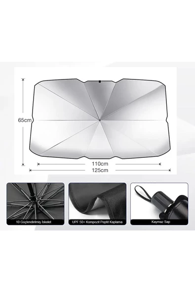 Araba Oto Ön Cam Şemsiye - 4