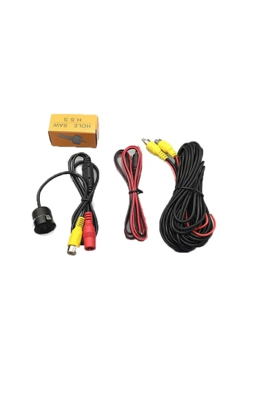 All Avcill Araba Geri Görüş Kamerası 8 Adet Kızılötesi Ledli Gece Görüşlü Mesafe Çizgili Uyumlu Park Kamera - 7