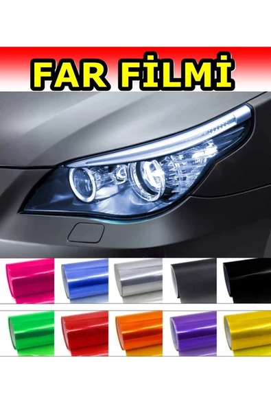 Tiger Marketing Turuncu Renk 4 Metre Far Stop Filmi Folyosu Kaplama Şeffaf Dayanıklı Kaliteli - 4