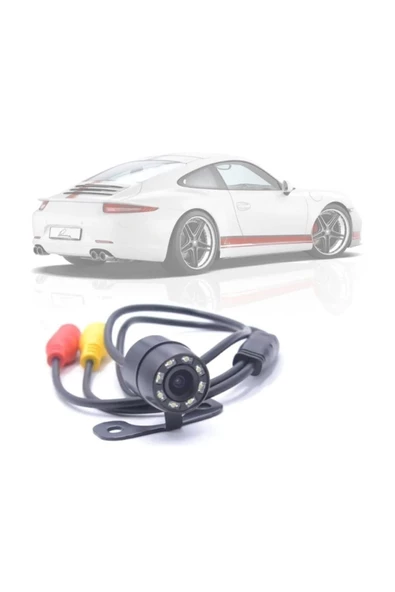 OnlyTech Araç Geri Görüş Kamerası Gece Görüşlü +hd Mesafe Çizgili Su Geçirmez - 5