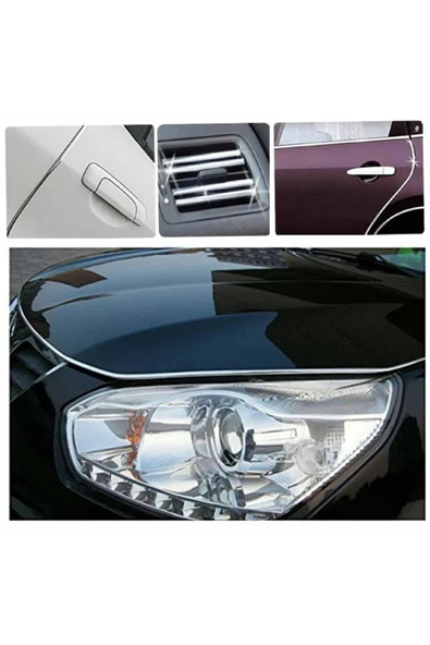 Tiger Marketing Araç Içi Dışı Elkamet Geçmeli Kapı Koruyucu  U Tipi Nikelaj Çıta 3 m - Resim 2