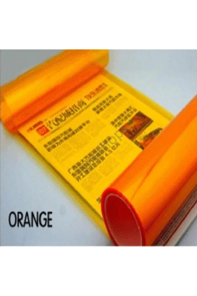 AUTOFOLYO Far Ve Stop Filmi ( Turuncu ) 30 Cm X 1 Metre - 2