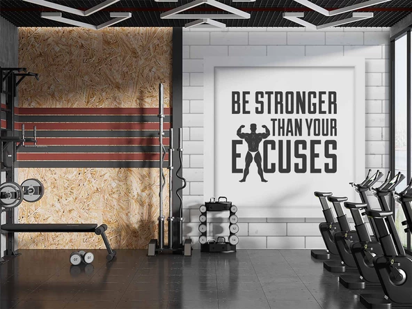 Güç Temalı Spor Salonu Duvar Kağıdı Baskı - Resim 4