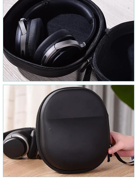 Edifier W800BT Sony CH710N JBL T700BT Uyumlu Kulaküstü Kulaklıklar İçin Ezilmez Kulaklık Taşıma Çantası - 4