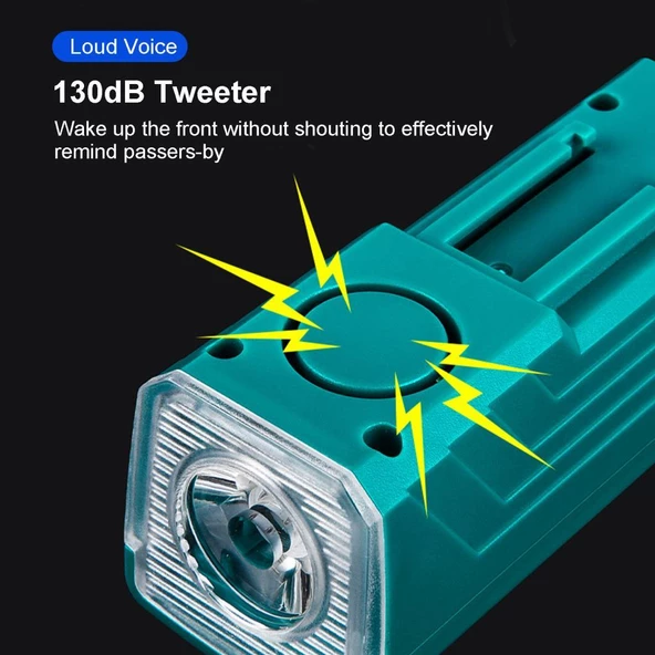 1000 Lümen 5 Modlu Su Geçirmez Solar Güneş Enerjili USB Şarjlı Bisiklet Farı - 5