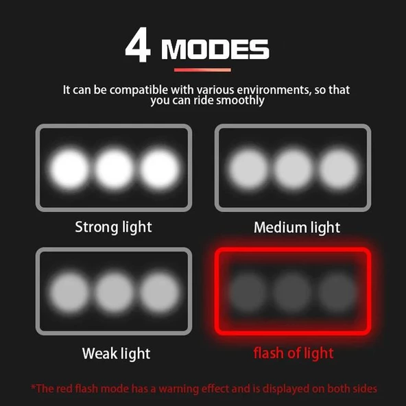 400 Lümen 4 Mod T6 Dış Mekan Gece Sürüşü Su Geçirmez Telefon Tutuculu Powerbankli Hoparlörlü Korna USB Şarj Edilebilir LED Far Ön Bisiklet Lambası - 4