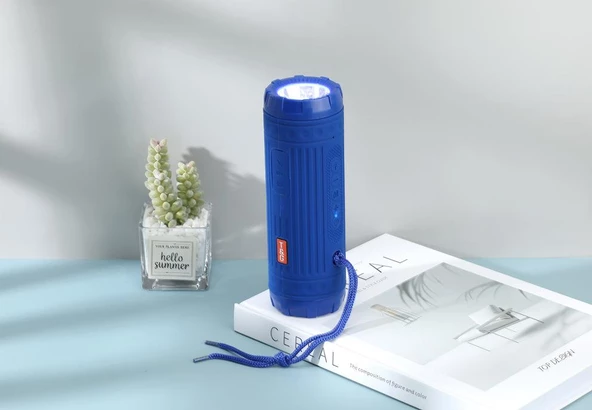 T6 Led 1200 mAh Bluetooth Hoparlörlü Su Geçirmez Powerbankli USB Şarjlı Bisiklet Farı - 10