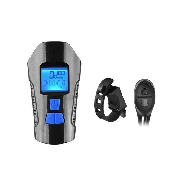 T6 Led 1000 Lümen Kornalı ve Hız Göstergeli Su geçirmez USB ile Şarj Edilebilir Bisiklet Farı - 2