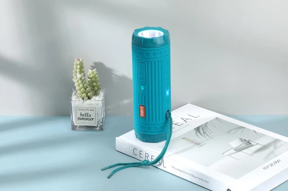 T6 Led 1200 mAh Bluetooth Hoparlörlü Su Geçirmez Powerbankli USB Şarjlı Bisiklet Farı - 11