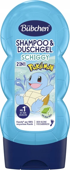 Bübchen Çocuk Şampuan&Duş Jeli 2 in 1 Pokemon Schiggy 230 ml - 2
