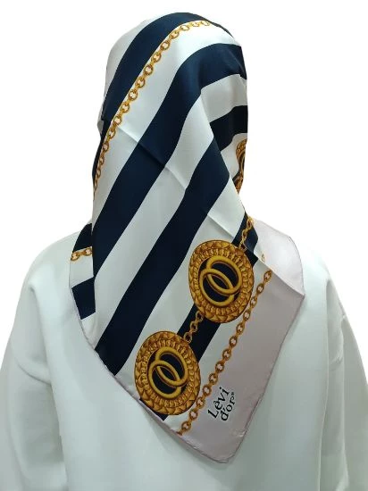 LEVİDOR İ-1213 TWİLL İPEK EŞARP - 6